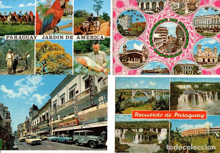 Postales: LOTE DE 35 POSTALES DE PARAGUAY - Foto 2