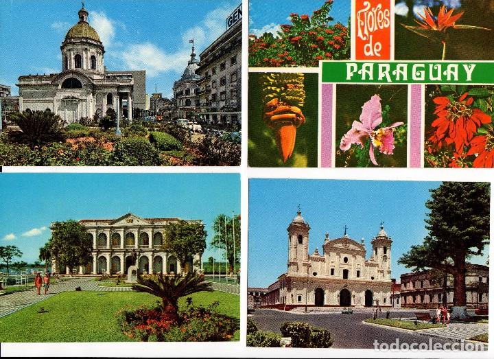 Postales: LOTE DE 35 POSTALES DE PARAGUAY - Foto 3