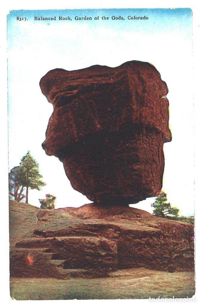 Postales: Balanced Rock. Colorado. USA. Sin circular - Foto 1