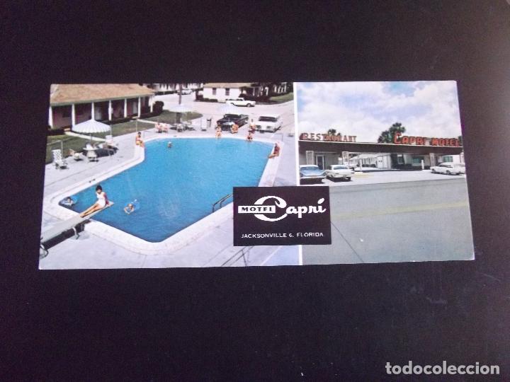 Postais: FLORIDA-V40-MOTEL CAPRI-JACKSONVILLE- ESCRITA-210X90MM