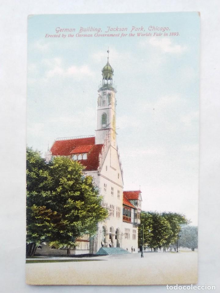 Postais: TARJETA POSTAL ILLINOIS IL CHICAGO JACKSON PARK GERMAN BUILDING POST CARD