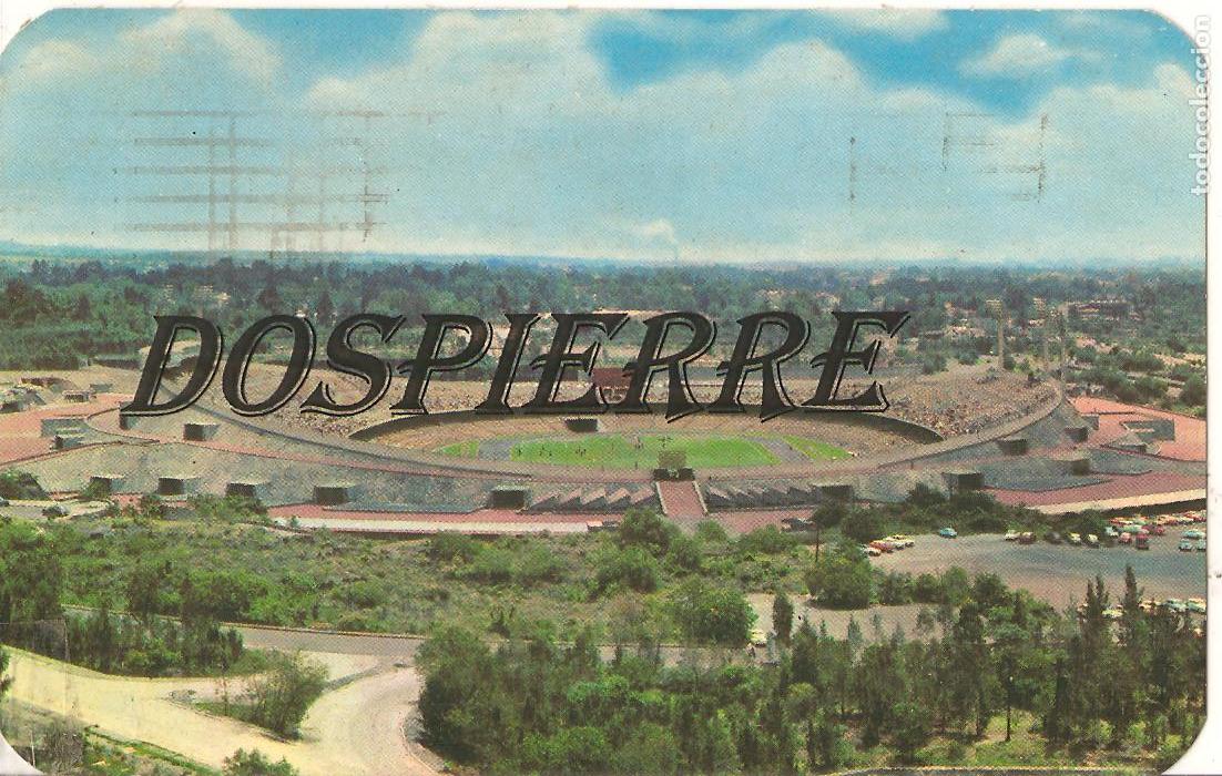Cartes Postales: POSTAL, PANOR&Aacute;MICA DEL ESTADIO CIUDAD UNIVERSITARIA, M&Eacute;XICO D.F., CIRCULADA
