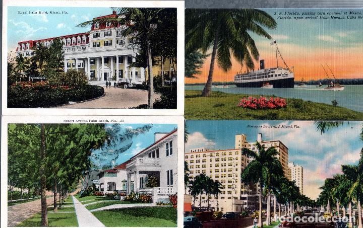 Postales: LOTE DE 38 TARJTAS POSTALES DE FLORIDA. - Foto 1