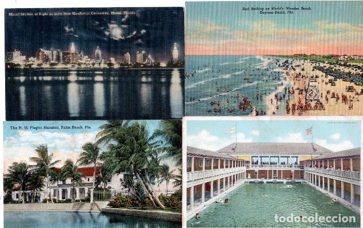 Postales: LOTE DE 38 TARJTAS POSTALES DE FLORIDA. - Foto 8