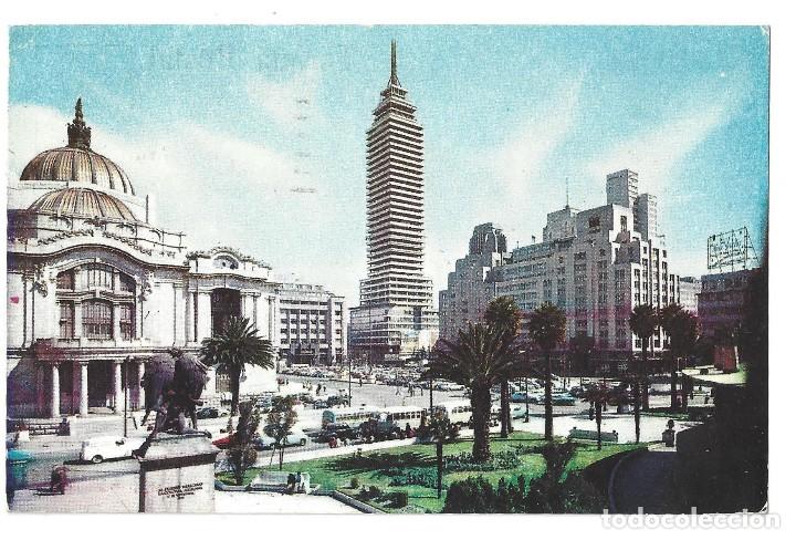 Postales: M&Eacute;XICO.- PLAZA DE BEETHOVEN. PALACIO DE BELLAS ARTES. ALDUCIN OFFSET- A&Ntilde;OS 50