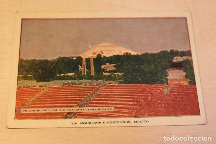Postales: 4 Postales Antiguas de Mexico/ Monumentos - Foto 3