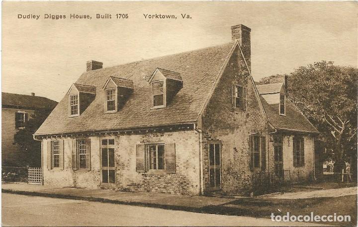 Postkarten: U.S.A. YORKTOWN , VA. DUDLEY DIGGES HOUSE , BUILT 1705 .- EDITION ALBERTYPE CO.