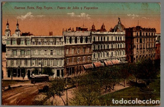 Postcards: REPUBLICA ARGENTINA. BUENOS AIRES. PASEO DE JULIO Y PUYRREDON.