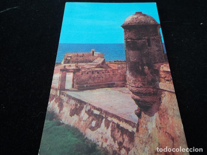 Postkarten: cartagena colombia fuerte la tenaza mirador circulada 1971