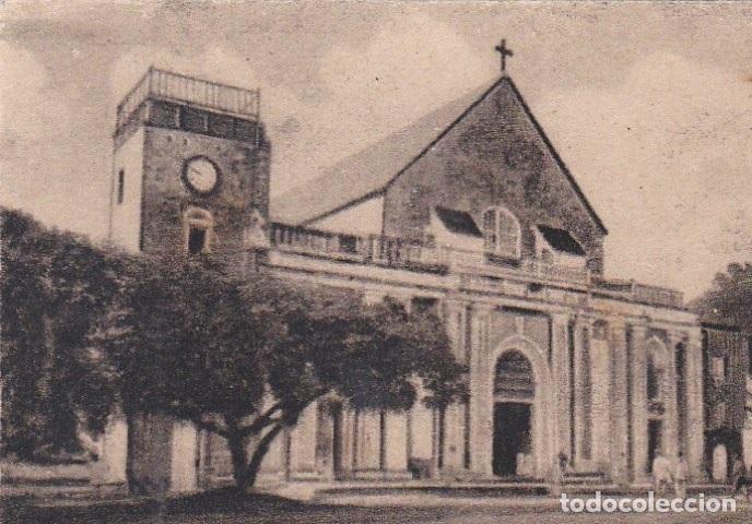 Cartes Postales: Postal original. D&eacute;cada 30. Hait&iacute;. Cabo Haitiano. La Catedral. n&ordm; 1554