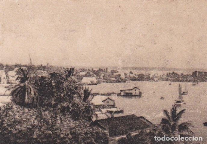 Cartoline: Postal original. D&eacute;cada 30. Nicaragua. Bluefields. Vista parcial. n&ordm; 1697