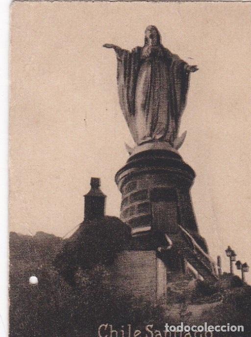 Cartoline: Postal original. D&eacute;cada 30. Chile. Santiago. Virgen de San Cristobal. n&ordm; 1957