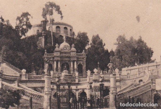 Postais: Postal original. D&eacute;cada 30. Chile. Santiago. Entrada a la Loma Santa Lucia. n&ordm; 1953