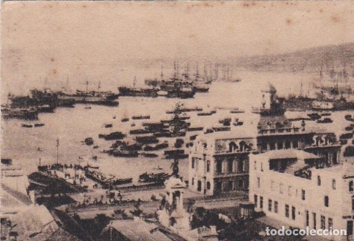 Cartoline: Postal original. D&eacute;cada 30. Chile. Valpara&iacute;so. Vista Parcial de la Bah&iacute;a. n&ordm; 1959