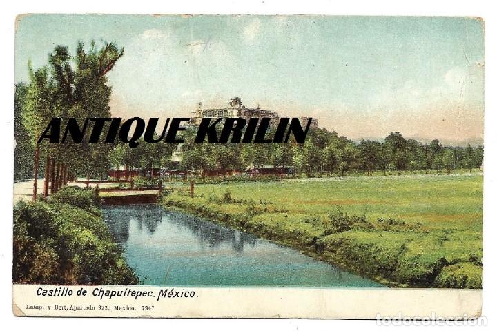 Postales: MEXICO / CASTILLO DE CHAPULTEPEC / EDICION LATAPI Y BERT N&ordm; 7947 / SIN FRANQUEAR - Foto 1