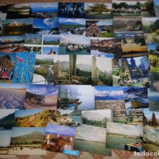 Postales: LOTE DE 75 POSTALES Y FOTOGRAFÍAS DE CHILE. ANDES, MAGALLANES, OSORNO. AÑOS 90. 400GR