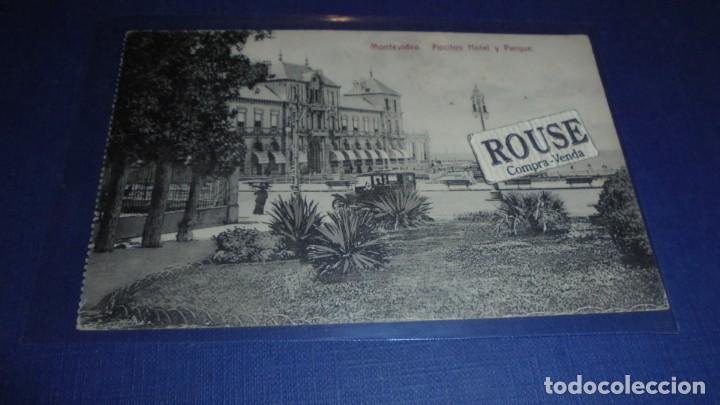 Postais: URUGUAY - MONTEVIDEO - POCITOS HOTEL Y PARQUE EDT. A. CARLUCCIO - 14X9 CM.