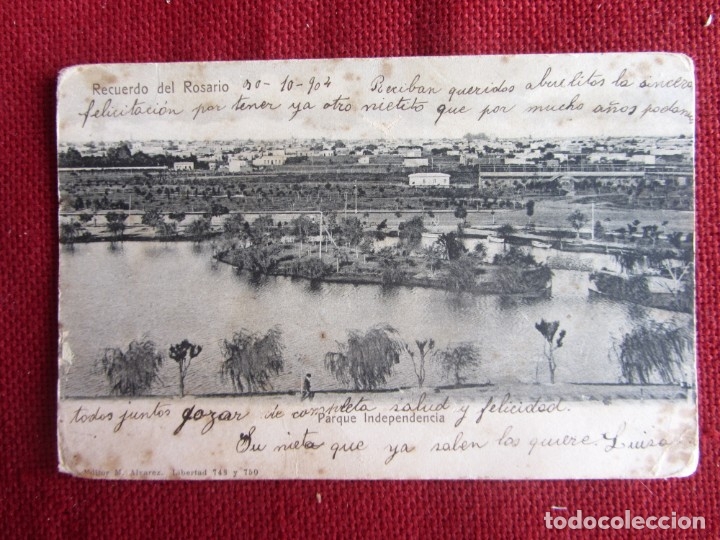 Postkarten: ROSARIO. PARQUE INDEPENDENCIA. 1904