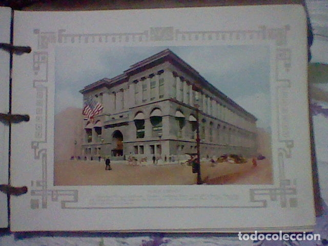 Postales: CHICAGO HAMMON PUBLISHING 1910 LIBRO VISTAS EDIFICIOS CALLES ANIMADAS ORIGINAL EPOCA - Foto 13