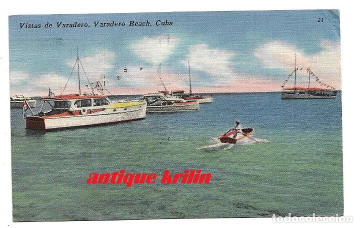 Cartoline: CUBA .- VISTAS DE VARADERO  , VARADERO BEACH .- EDICION TICHNOR BROS N&ordm; 21