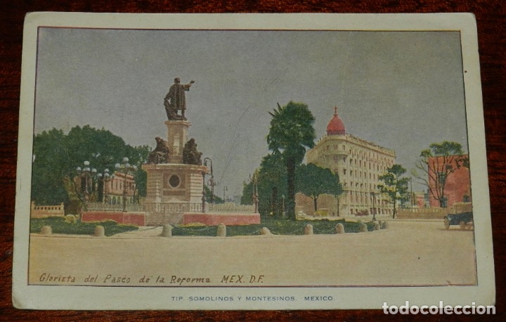 Postcards: POSTAL DE ESTACION DE COLONIA, MEXICO, TIP. SOMOLINOS Y MONTESINOS, NO CIRCULADA.