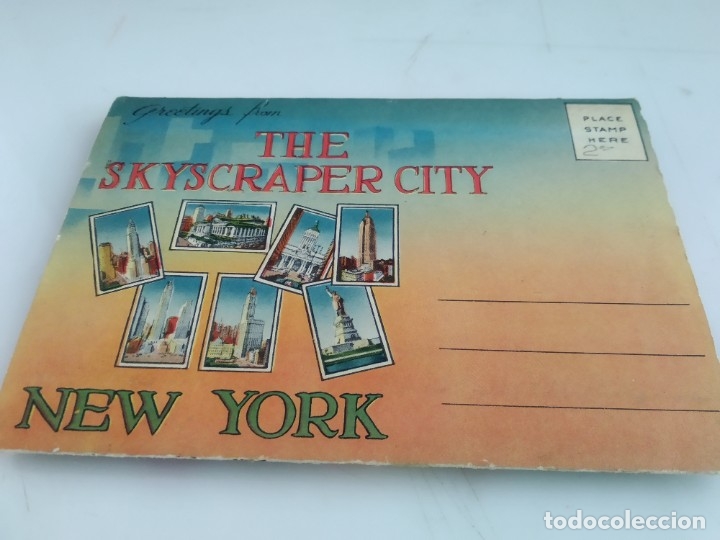 Postales: lote de libreto de postales de new york - Foto 1