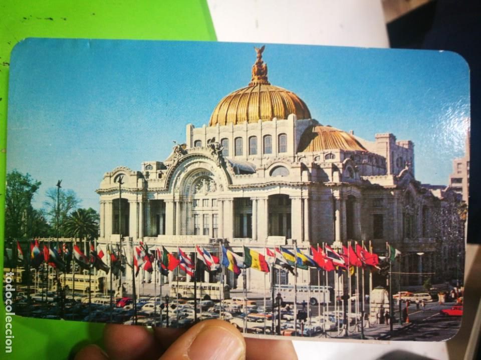 Postales: Postal Mexico Palacio desperfecto en la parte de atras al quitarle el sello