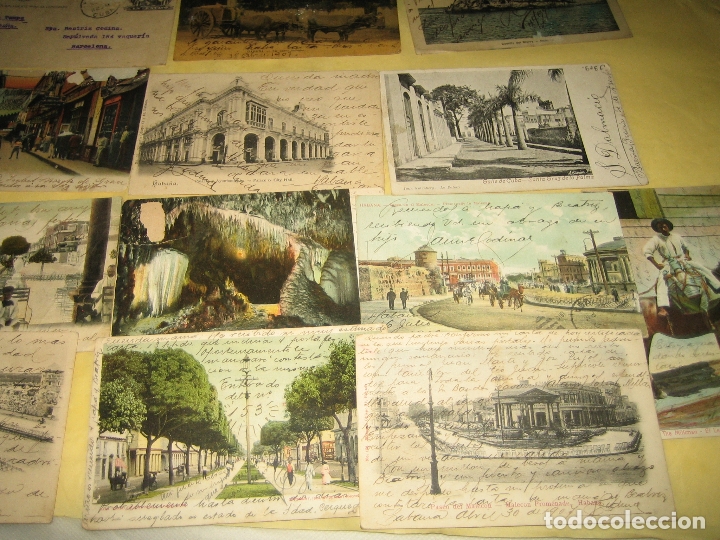 Cartoline: LOTE DE 22 POSTALES DE CUBA - LA MAYORIA ESCRITAS COMO SE PUEDE APRECIAR EN LAS FOTOS -