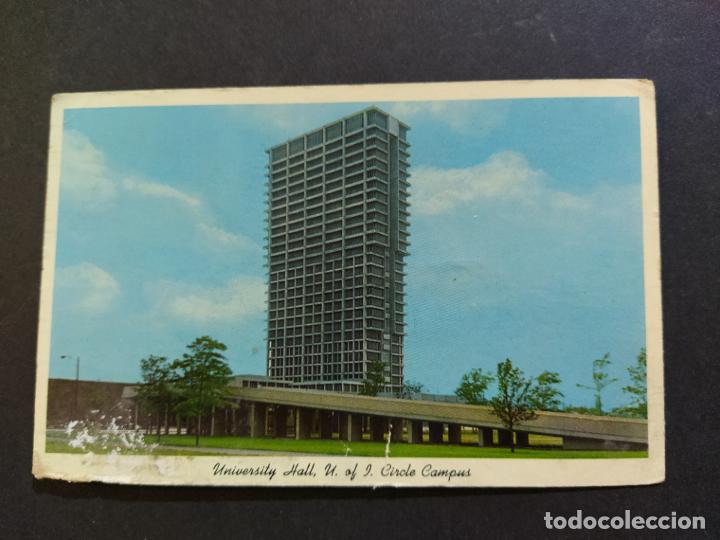 Postais: ESTADOS UNIDOS-CHICAGO-UNIVERSITY HALL CIRCLE CAMPUS-POSTAL ANTIGUA UNIVERSIDAD-VER REVERSO-(64.949)