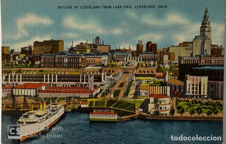 Cartoline: TARJETA POSTAL. EEUU. OHIO. CLEVELAND. SKYLINE OF CLEVELAND FROM LAKE EIRE.