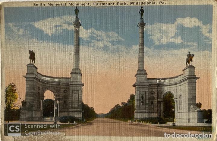 Cartoline: TARJETA POSTAL. PENSILVANIA. PHILADEPHIA. SMITH MEMORIAL MONUMENT. FAIRMOUNT PARK.