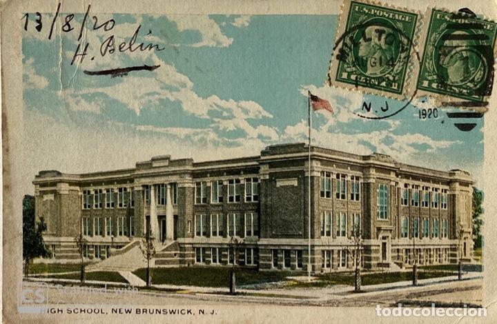 Cartoline: TARJETA POSTAL. EEUU. CANADA. NEW BRUNSWICK. HIGH SCHOOL
