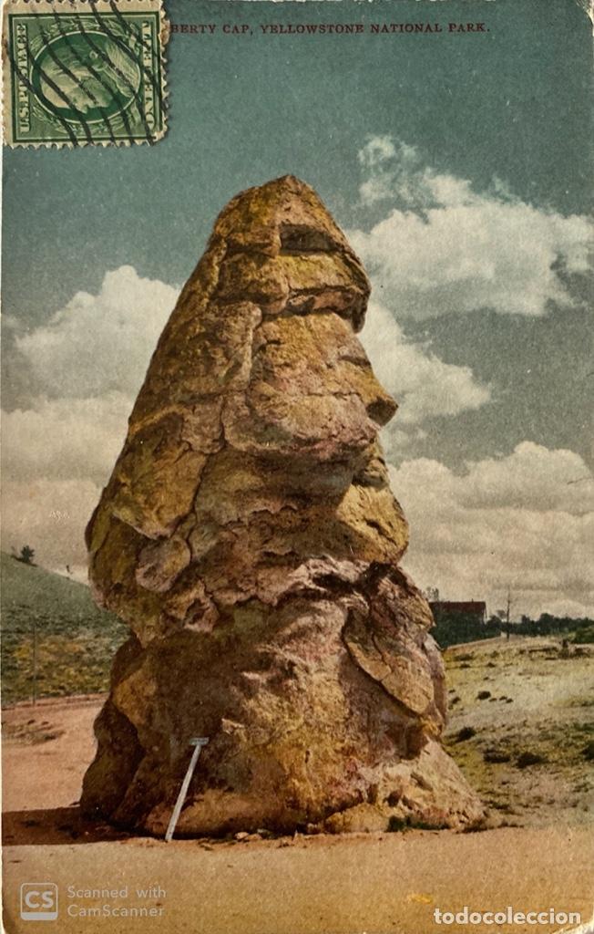 Postcards: TARJETA POSTAL. EEUU. WYOMING. YELLOWSTONE NATIONAL PARK. LIBERTY CAP. ED. H. MITCHELL.