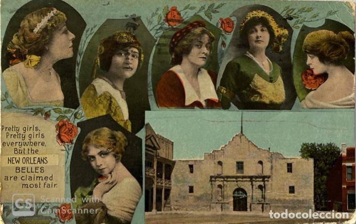 Postais: TARJETA POSTAL. EEUU. NEW ORLEANDS. PRETTY GIRLS. BELLES ARE CLAIMED MOST FAIR.