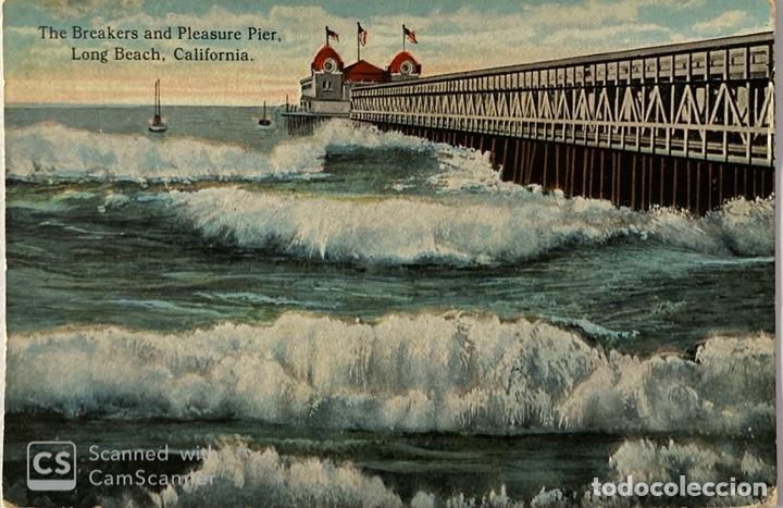 Postais: TARJETA POSTAL. EEUU. CALIFORNIA. LONG BEACH. THE BREAKERS AND PLEASURE PIER.