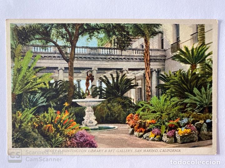 Postcards: TARJETA POSTAL. EEUU. CALIFORNIA. SAN MARINO. HENRY E. HUNTINGTON LIBRARY & ART GALLERY