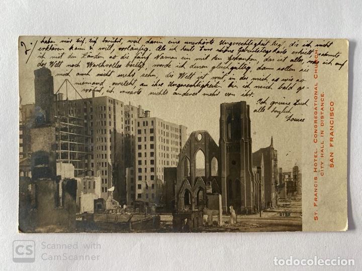 Postcards: TARJETA POSTAL. EEUU. CALIFORNIA. SAN FRANCISCO. ST. FRANCIS HOTEL. CONGREGATIONAL CHURCH.