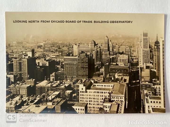 Cartes Postales: TARJETA POSTAL. EEUU.ILLINOIS.CHICAGO.LOOKING NORTH FROM CHICAGO BOARD OF TRADE BUILDING OBSERVATORY