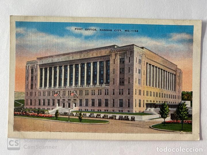 Postales: TARJETA POSTAL. EEUU. MISURI. KANSAS CITY. 34.-POST OFFICE.