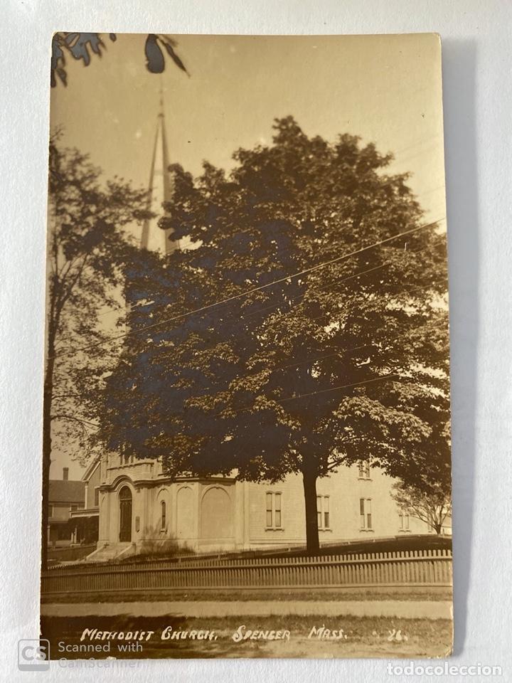 Postcards: TARJETA POSTAL. EEUU. MASSACHUSETTS. SPENCER. METHODIST CHURCH.