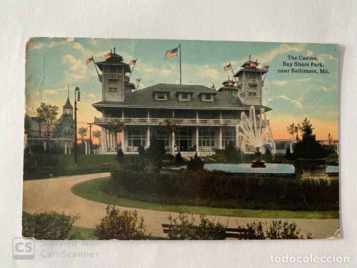 Postcards: TARJETA POSTAL. EEUU. MARYLAND. BALTIMORE. THE CASINO BAY SHORE PARK.