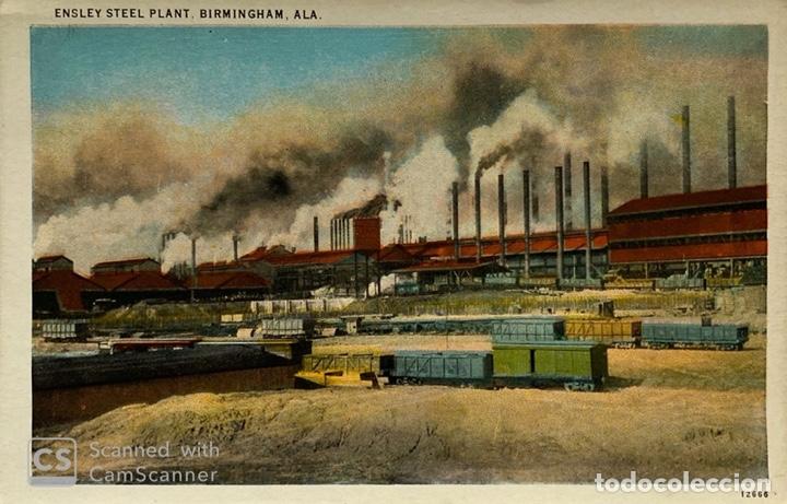 Postcards: TARJETA POSTAL. EEUU. ALABAMA. 12666.-BIRMINGHAM. ENSLEY STEEL PLANT. ED. FAULKNER NOVELTY CO.