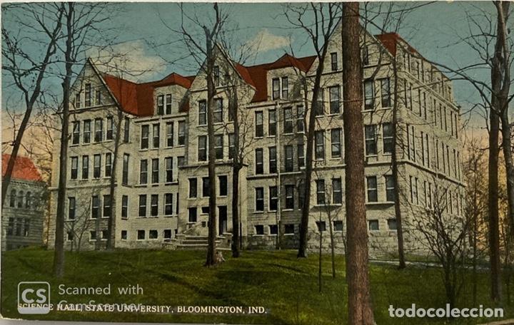 Postcards: TARJETA POSTAL. EEUU. INDIANA. BLOOMINGTON. SCIENCE HALL STATE UNIVERSITY. ED. GEORGE H. KRAFT CO.