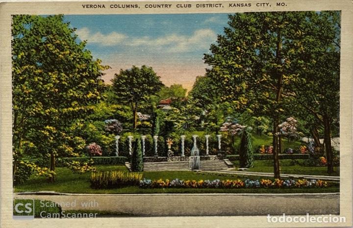 Postcards: TARJETA POSTAL. EEUU. MISURI. MISSOURI. KANSAS CITY. VERONA COLUMNS. COUNTRY CLUB DISTRICT. 14008 N.