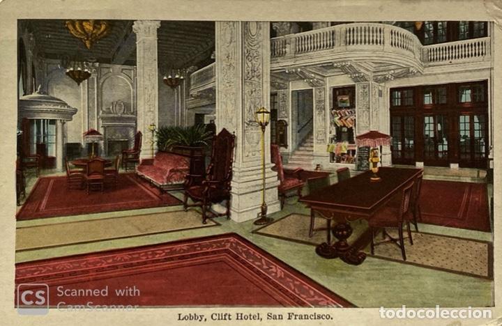 Postcards: TARJETA POSTAL. EEUU. CALIFORNIA. SAN FRANCISCO. LOBBY, CLIFT HOTEL.