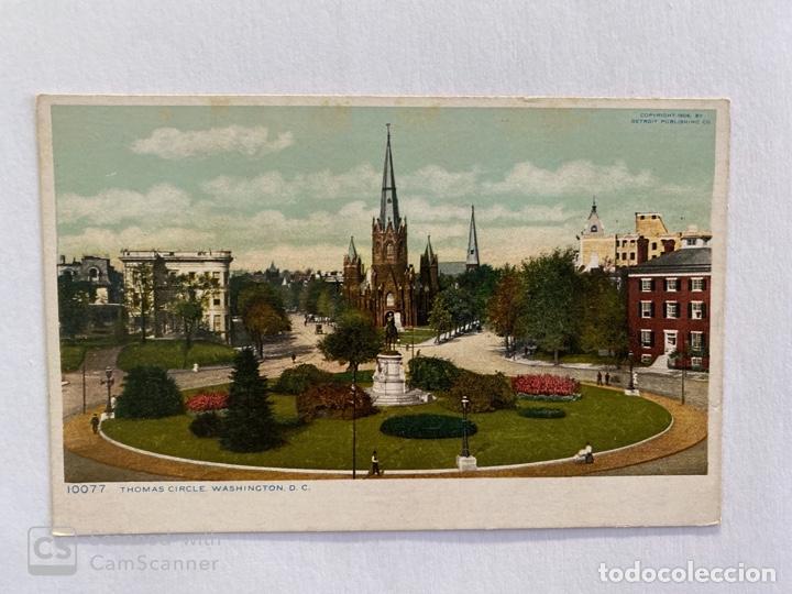 Postales: TARJETA POSTAL. EEUU. WASHINGTON D.C. 10077.- THOMAS CIRCLE. - Foto 1