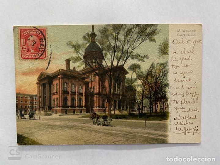 Cartoline: TARJETA POSTAL. EEUU. WISCONSIN. MILWAUKEE. CORUT HOUSE.