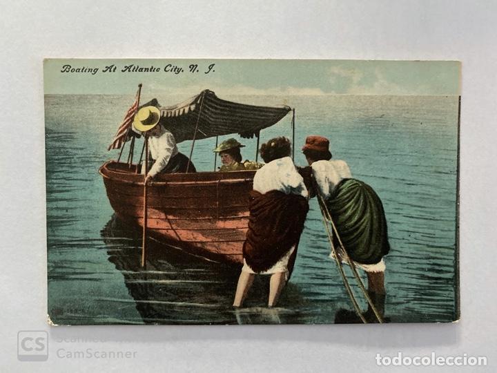 Cartoline: TARJETA POSTAL. EEUU. NEW JERSEY. ATLANTIC CITY. BOATING AT ATLANTIC CITY.