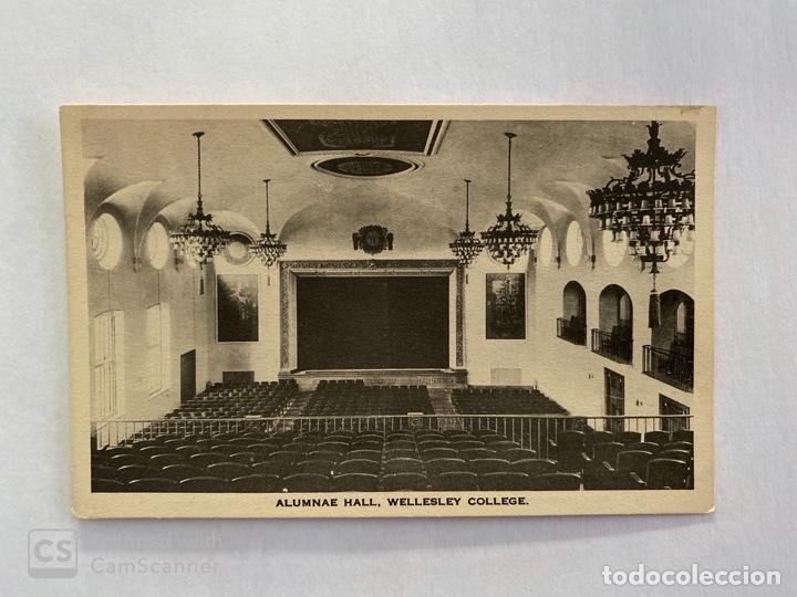 Cartoline: TARJETA POSTAL. EEUU. MASSACHUSETTS. WELLESLEY. ALUMNAE HALL, WELLESLEY COLLEGE