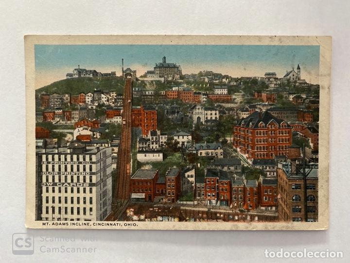 Postales: TARJETA POSTAL. EEUU. OHIO. CINCINNATI. MT. ADAMS INCLINE.
